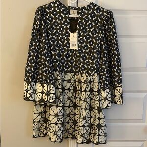 Tuckernuck Blue Medallion Batik Dress New with Tags Large
